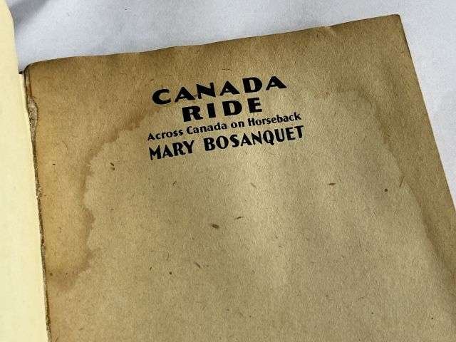 158) Original Early Post WW2 British & Allied Forces Book Canada Ride Across Canada on Horseback By Mary Bosanquet — image 8