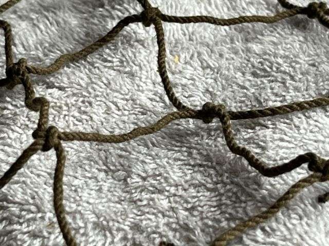 138) Good Original Unissued WW2 US Army M1 Helmet Large Hole Helmet Net — image 3