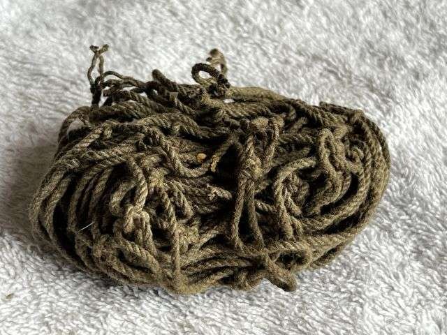 138) Good Original Unissued WW2 US Army M1 Helmet Large Hole Helmet Net — image 4