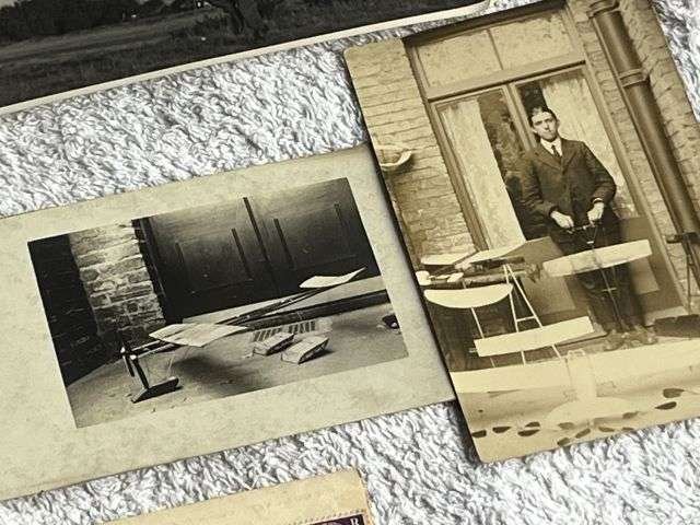 106) Interesting Set of 9 Vintage Photographs Showing Model Aircraft Dated 1912-1951 — image 10