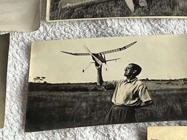 106) Interesting Set of 9 Vintage Photographs Showing Model Aircraft Dated 1912-1951 — image 11