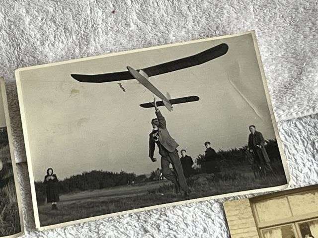 106) Interesting Set of 9 Vintage Photographs Showing Model Aircraft Dated 1912-1951 — image 13