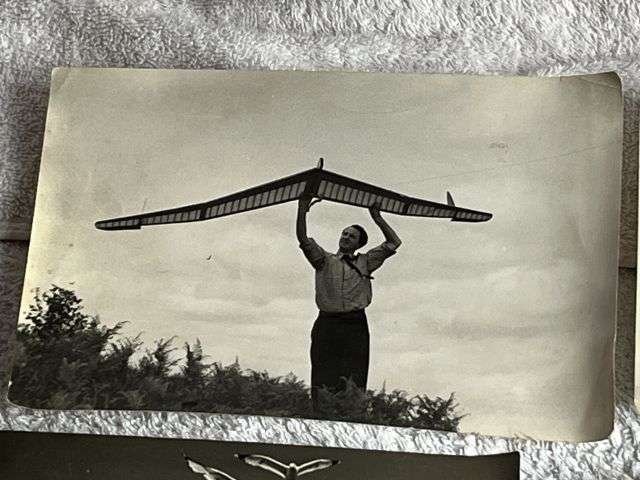 106) Interesting Set of 9 Vintage Photographs Showing Model Aircraft Dated 1912-1951 — image 15
