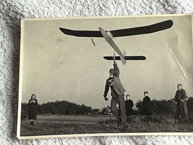 106) Interesting Set of 9 Vintage Photographs Showing Model Aircraft Dated 1912-1951 — image 3