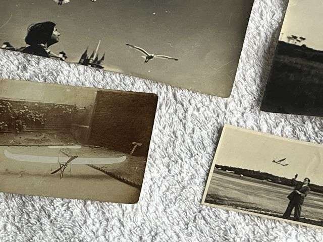 106) Interesting Set of 9 Vintage Photographs Showing Model Aircraft Dated 1912-1951 — image 9