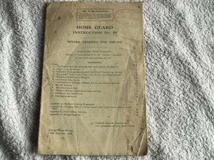 114) Tatty Original WW2 Home Guard Instruction No. 50 Winter …