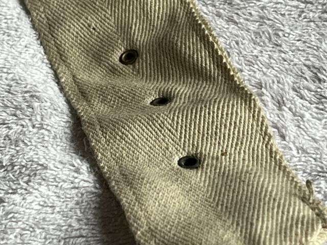 119) Original 1930s Early WW2 RAF White Flying Suit Waist Belt AM 1941 — image 3