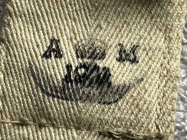 119) Original 1930s Early WW2 RAF White Flying Suit Waist Belt AM 1941 — image 4