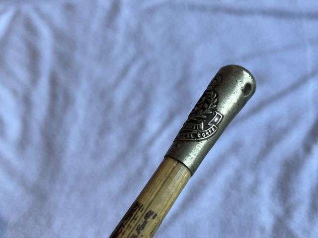 85) Tatty Original WW1 WW2 RAMC Officers Swagger Stick — image 6