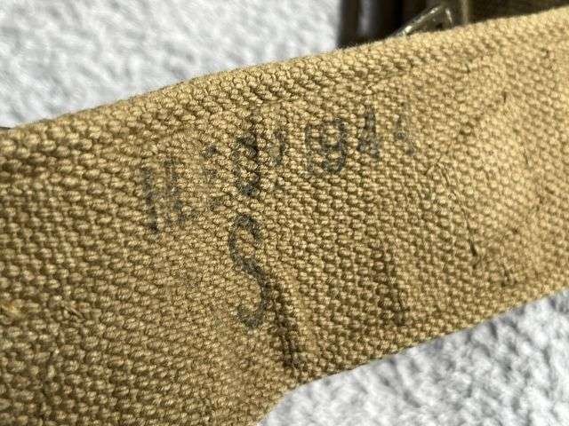 98) Excellent Original WW2 1937 Pattern Economy Webbing Waist Belt MECo 1944 — image 3