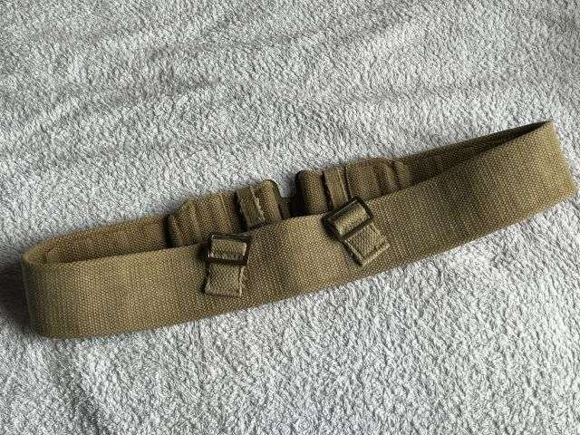 98) Excellent Original WW2 1937 Pattern Economy Webbing Waist Belt MECo 1944 — image 6