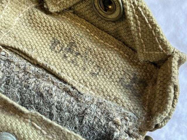 53) Excellent Original WW2 Indian Made British Army Issue P37 Compass Pouch Col — image 3