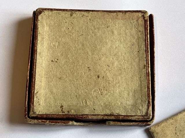 57) Excellent WW1 RMS Lusitania Propaganda Medal In Original Box with Original Certificate — image 7