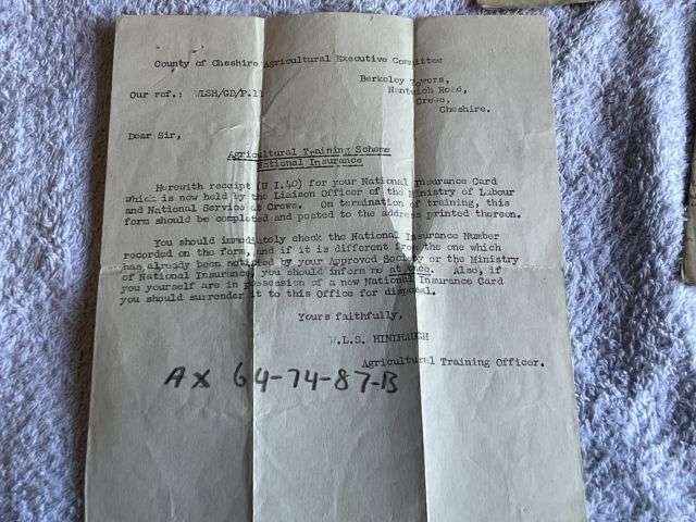 46) WW2 & Later British Army Dog Tags, Soldiers Service & Pay Book, Release Book & Paperwork 14723554 H.R.Joynson ACC — image 13