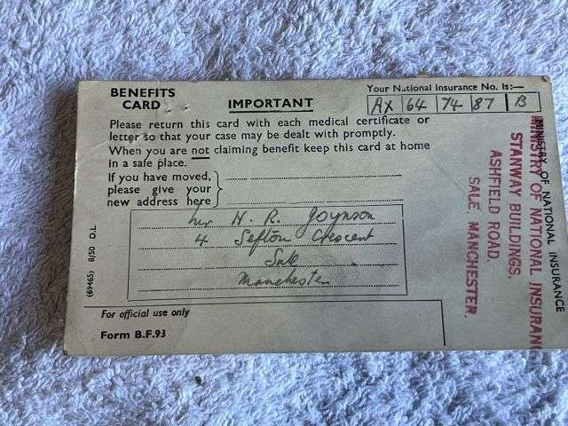 46) WW2 & Later British Army Dog Tags, Soldiers Service & Pay Book, Release Book & Paperwork 14723554 H.R.Joynson ACC — image 14