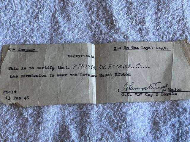 46) WW2 & Later British Army Dog Tags, Soldiers Service & Pay Book, Release Book & Paperwork 14723554 H.R.Joynson ACC — image 23