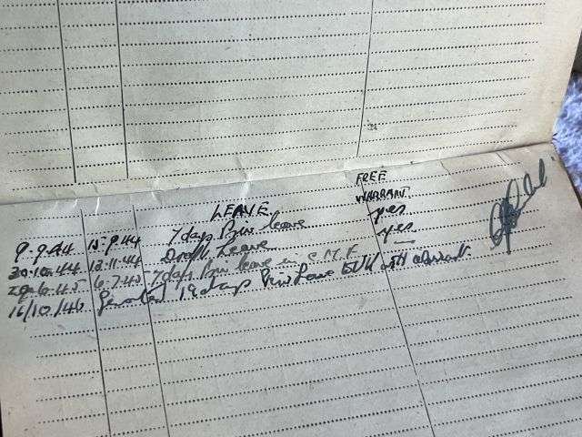 46) WW2 & Later British Army Dog Tags, Soldiers Service & Pay Book, Release Book & Paperwork 14723554 H.R.Joynson ACC — image 40