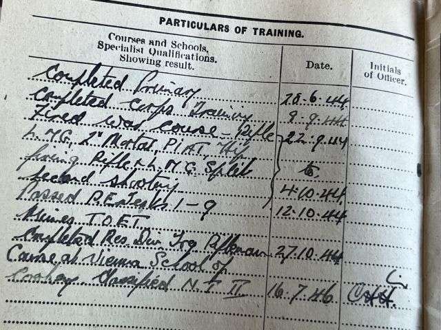 46) WW2 & Later British Army Dog Tags, Soldiers Service & Pay Book, Release Book & Paperwork 14723554 H.R.Joynson ACC — image 43