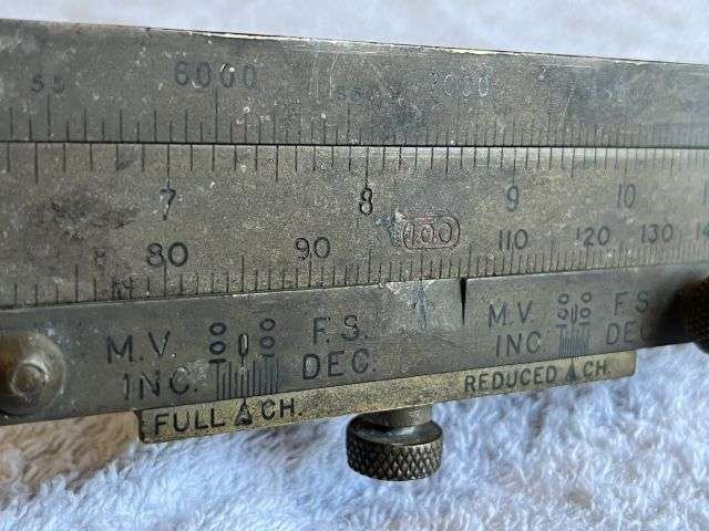 49) Excellent Heavy Duty Royal Artillery Field Gun Slide Rule Indicator, Fuze No18 B.L.60pr MKII & MKII* Guns 1927 — image 15