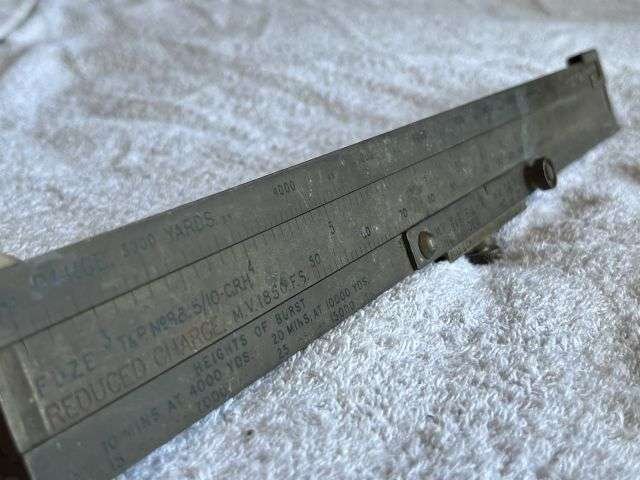 49) Excellent Heavy Duty Royal Artillery Field Gun Slide Rule Indicator, Fuze No18 B.L.60pr MKII & MKII* Guns 1927 — image 17