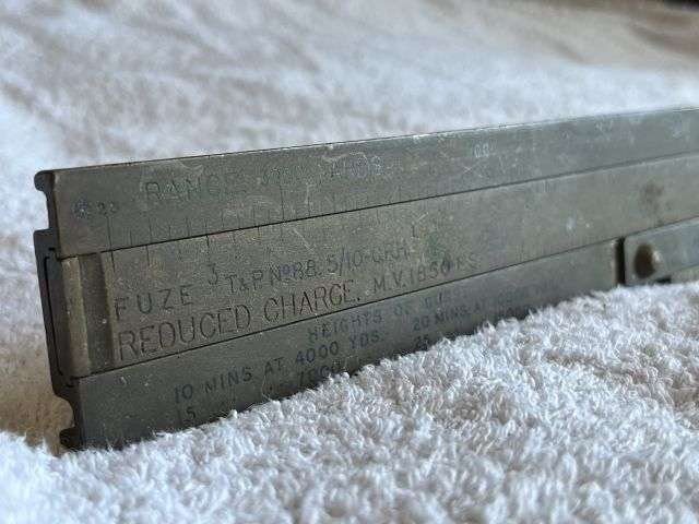 49) Excellent Heavy Duty Royal Artillery Field Gun Slide Rule Indicator, Fuze No18 B.L.60pr MKII & MKII* Guns 1927 — image 18