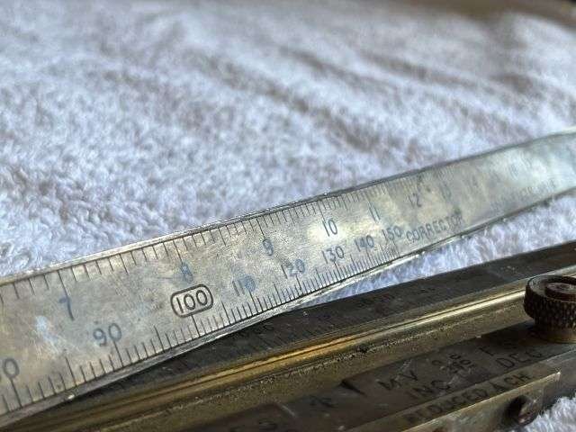 49) Excellent Heavy Duty Royal Artillery Field Gun Slide Rule Indicator, Fuze No18 B.L.60pr MKII & MKII* Guns 1927 — image 4