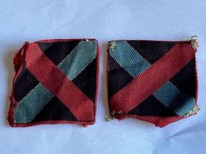 37) Excellent Original WW2 10th Indian Division Printed Cloth Insignia