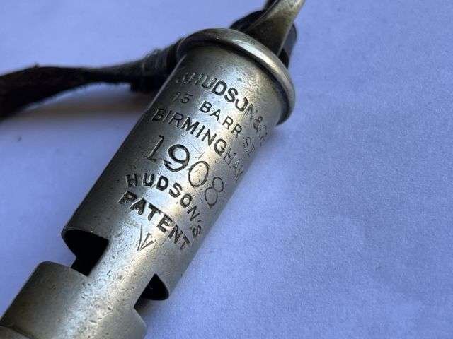 39) Lovely Original Early Pre WW1 British Army Officers Issue Tube Whistle Dated 1908 — image 10