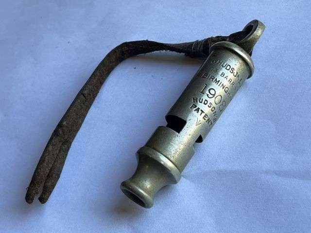 39) Lovely Original Early Pre WW1 British Army Officers Issue Tube Whistle Dated 1908 — image 2