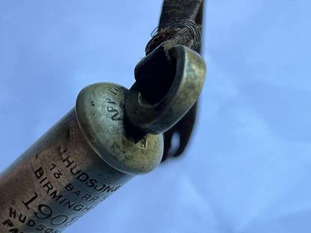 39) Lovely Original Early Pre WW1 British Army Officers Issue Tube Whistle Dated 1908 — image 3