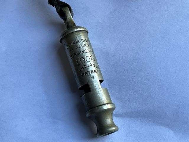 39) Lovely Original Early Pre WW1 British Army Officers Issue Tube Whistle Dated 1908 — image 6
