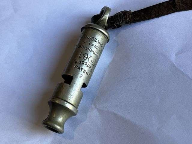 39) Lovely Original Early Pre WW1 British Army Officers Issue Tube Whistle Dated 1908 — image 9