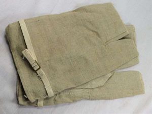 Unissued WW2 British Military Linen Fingerless Gloves, Anti-Gas.