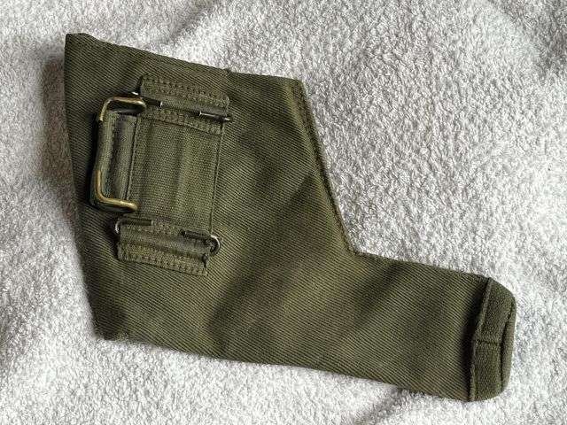 208) Excellent Original WW2 British 1944 Pattern Web Pistol Holster — image 3
