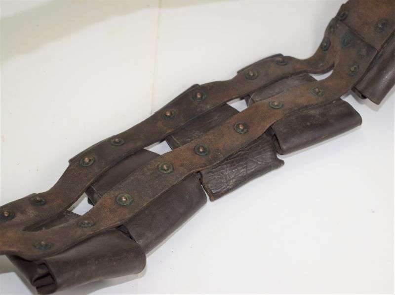 108) WW2 South African or Indian? Made 5 Pocket Leather Bandolier DLW 1942 — image 4