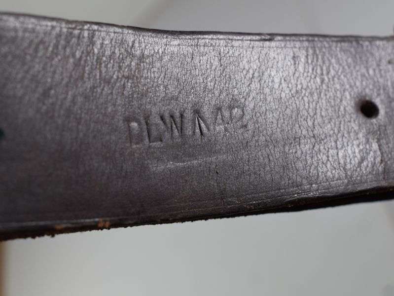 108) WW2 South African or Indian? Made 5 Pocket Leather Bandolier DLW 1942 — image 8