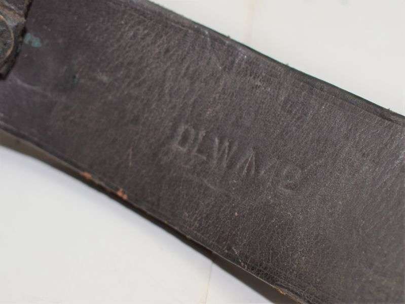 108) WW2 South African or Indian? Made 5 Pocket Leather Bandolier DLW 1942 — image 9