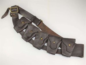 108) WW2 South African or Indian? Made 5 Pocket Leather …