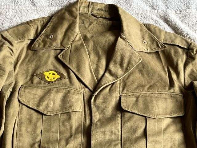 78) Excellent Original WW2 US Army Khaki Tropical Issue Ike Jacket ? — image 14