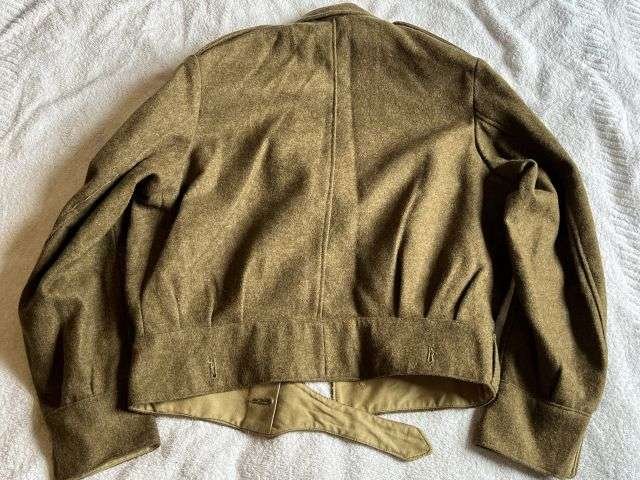 79) Good Original Officers 1947 Pattern Battledress Blouse Dated 1949 — image 2