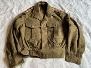 79) Good Original Officers 1947 Pattern Battledress Blouse Dated 1949