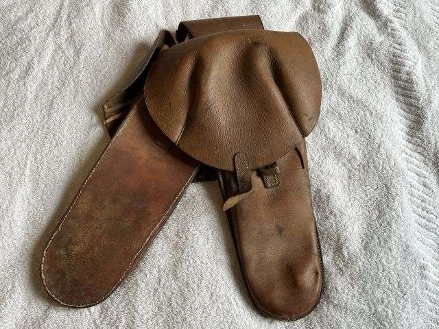 81) Near Mint Un-issued Boer War WW1 British Army Leather Saddle Bags — image 11
