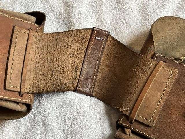 81) Near Mint Un-issued Boer War WW1 British Army Leather Saddle Bags — image 5