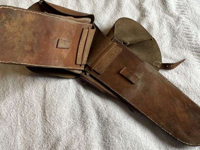 81) Near Mint Un-issued Boer War WW1 British Army Leather Saddle Bags — image 6