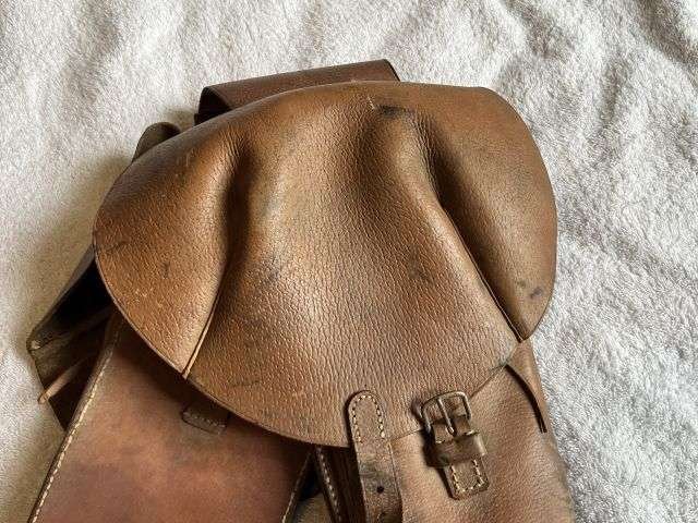 81) Near Mint Un-issued Boer War WW1 British Army Leather Saddle Bags — image 9
