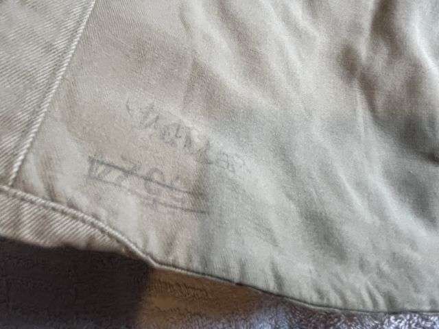 75) Original WW2 US Army Officers Khaki Tropical Shirt With Original Insignia — image 11