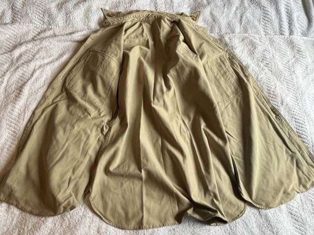 75) Original WW2 US Army Officers Khaki Tropical Shirt With Original Insignia — image 12