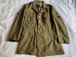77) Nice Original WW2 US Army Officers M-1940 Jacket With …