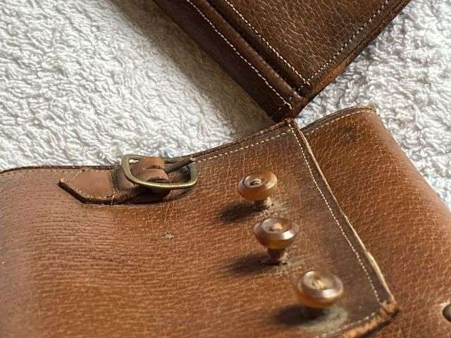 61) Good Original Victorian/Edwardian Ladies Leather Anklets — image 3