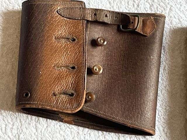 61) Good Original Victorian/Edwardian Ladies Leather Anklets — image 7